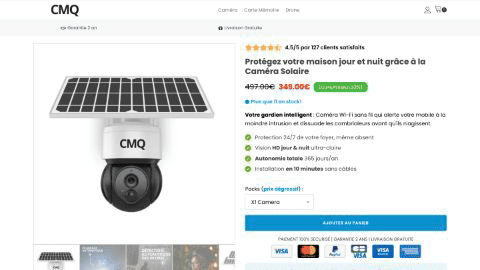 Site Vitrine pour Camera Martinique