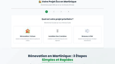 Site Vitrine pour EcoMartinique