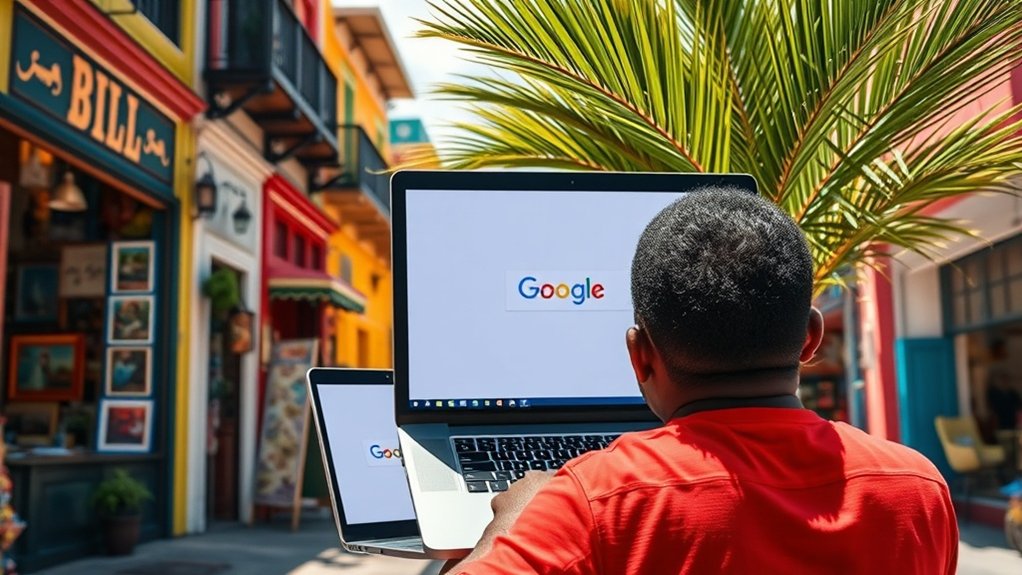 Défis de visibilité locale dans les recherches